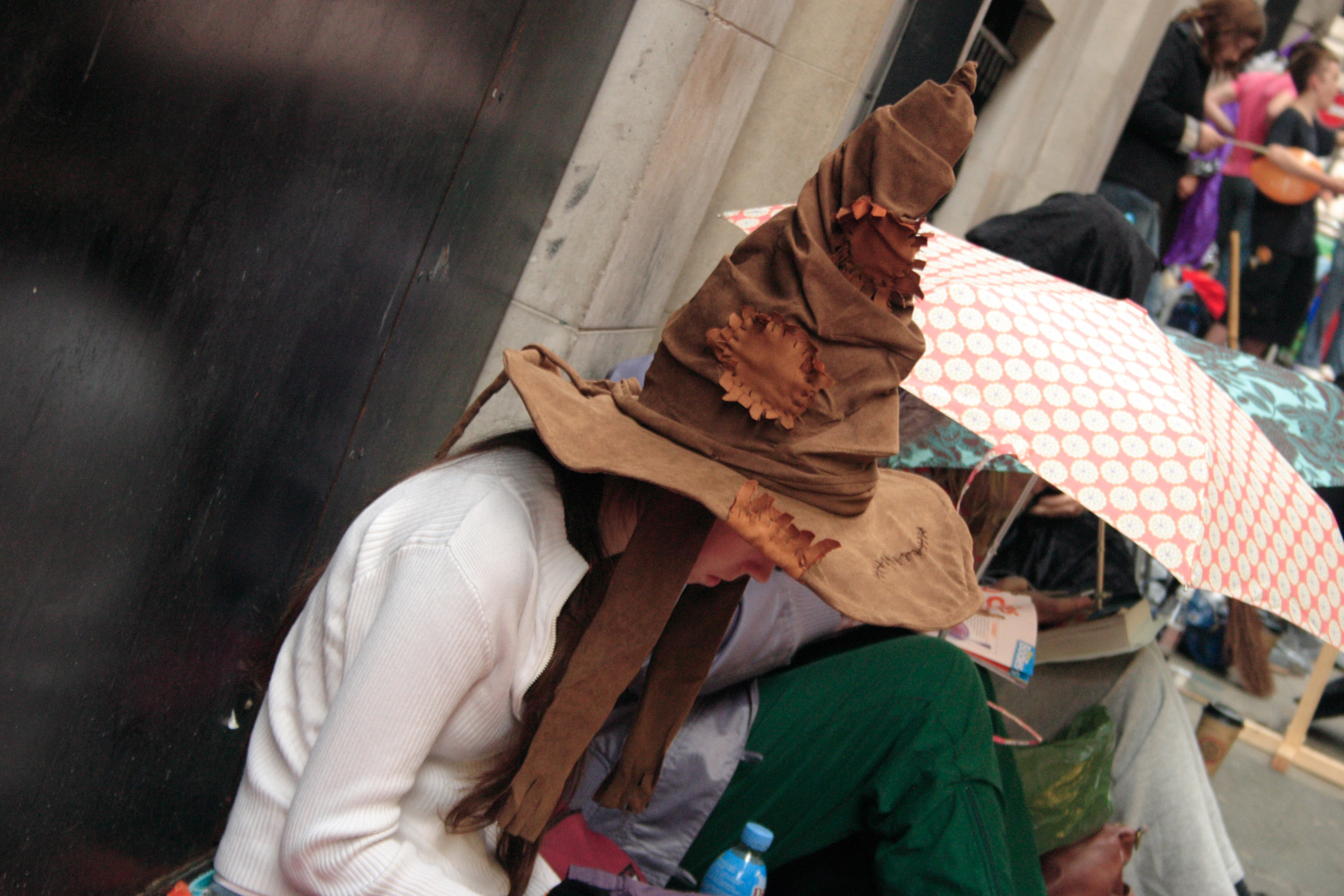 People queueing up for the Harry Potter book launch in London.