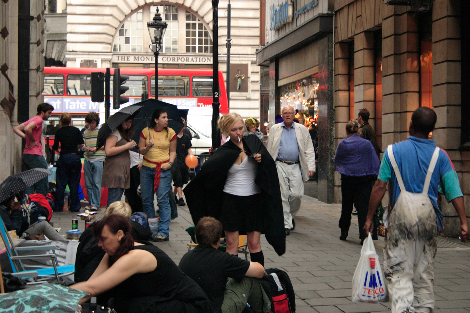 People queueing up for the Harry Potter book launch in London.