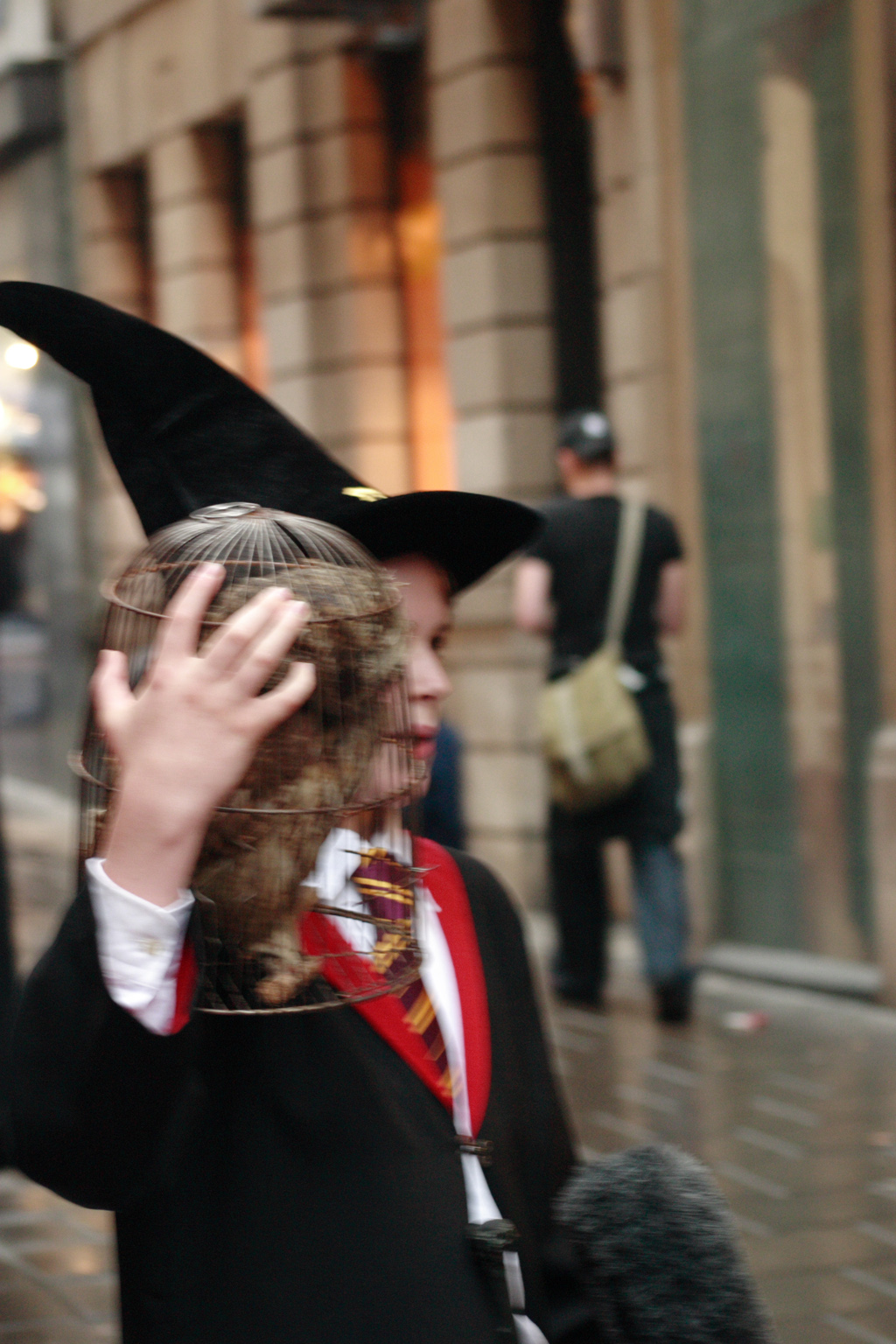 People queueing up for the Harry Potter book launch in London.