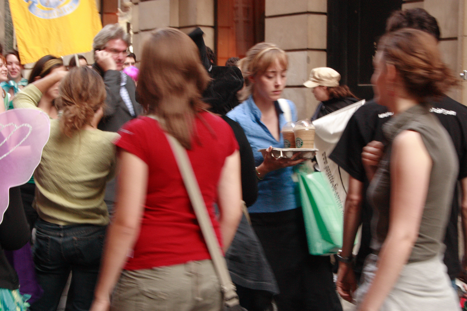 People queueing up for the Harry Potter book launch in London.