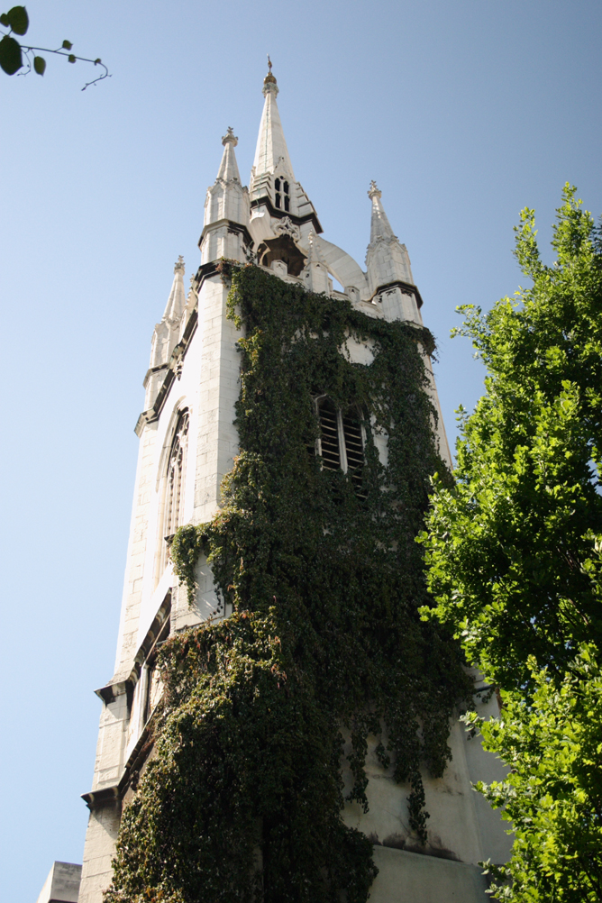 St Dunstans in the East church tower.