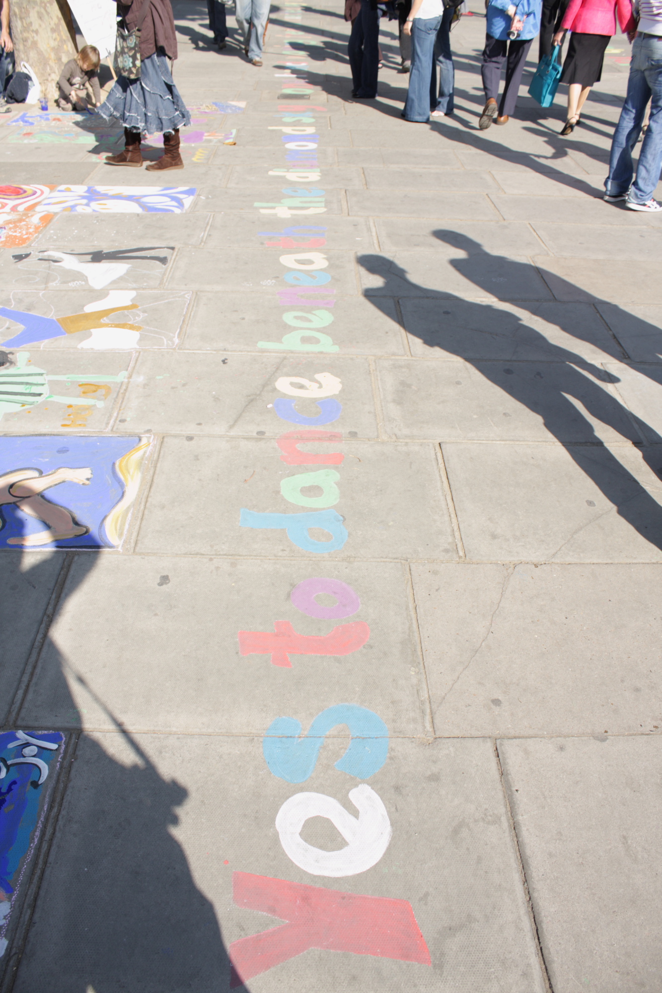 Yes to dance beneath the diamond sky . . .