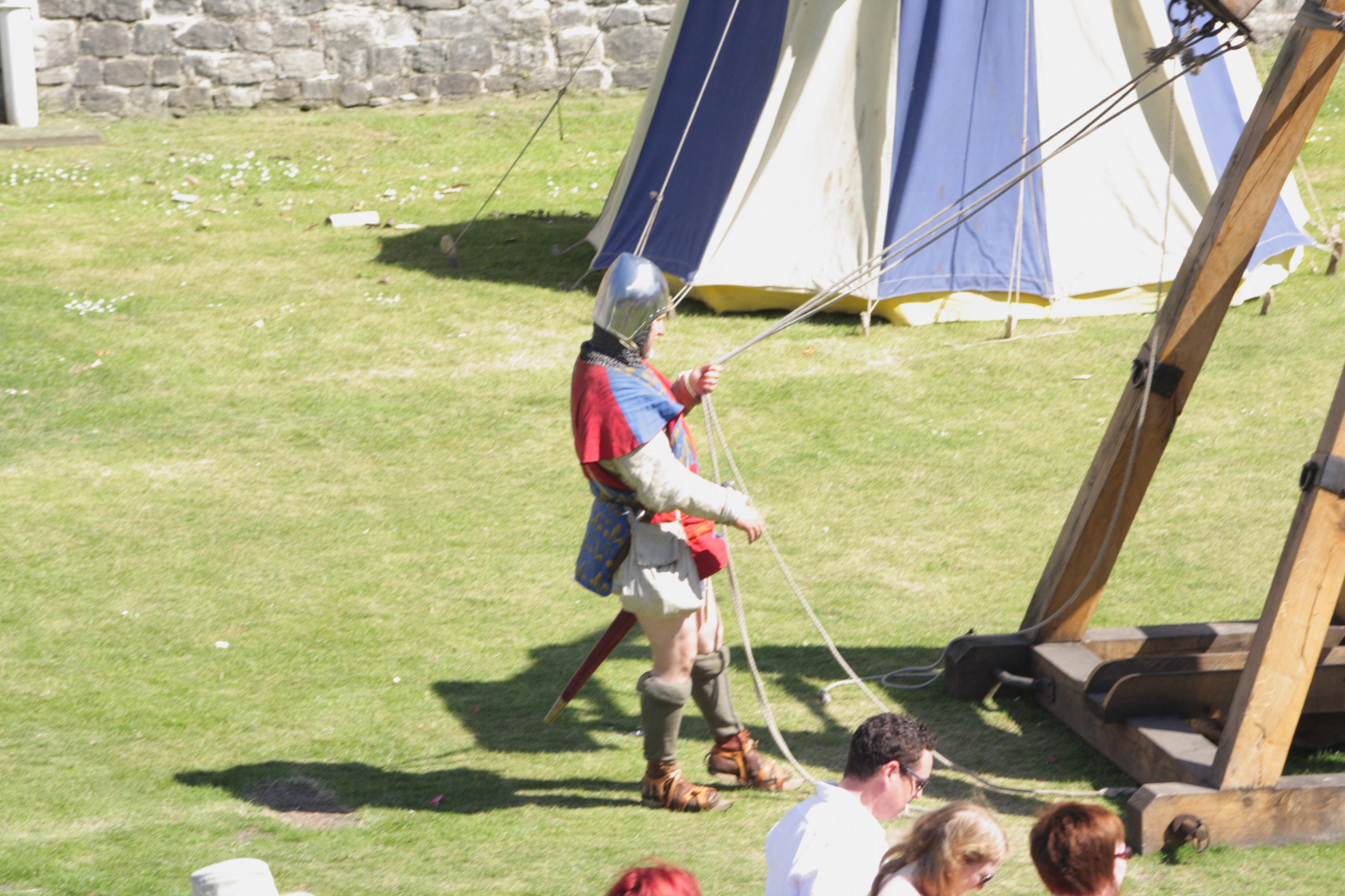Siege Warfare demonstration at the Tower of London