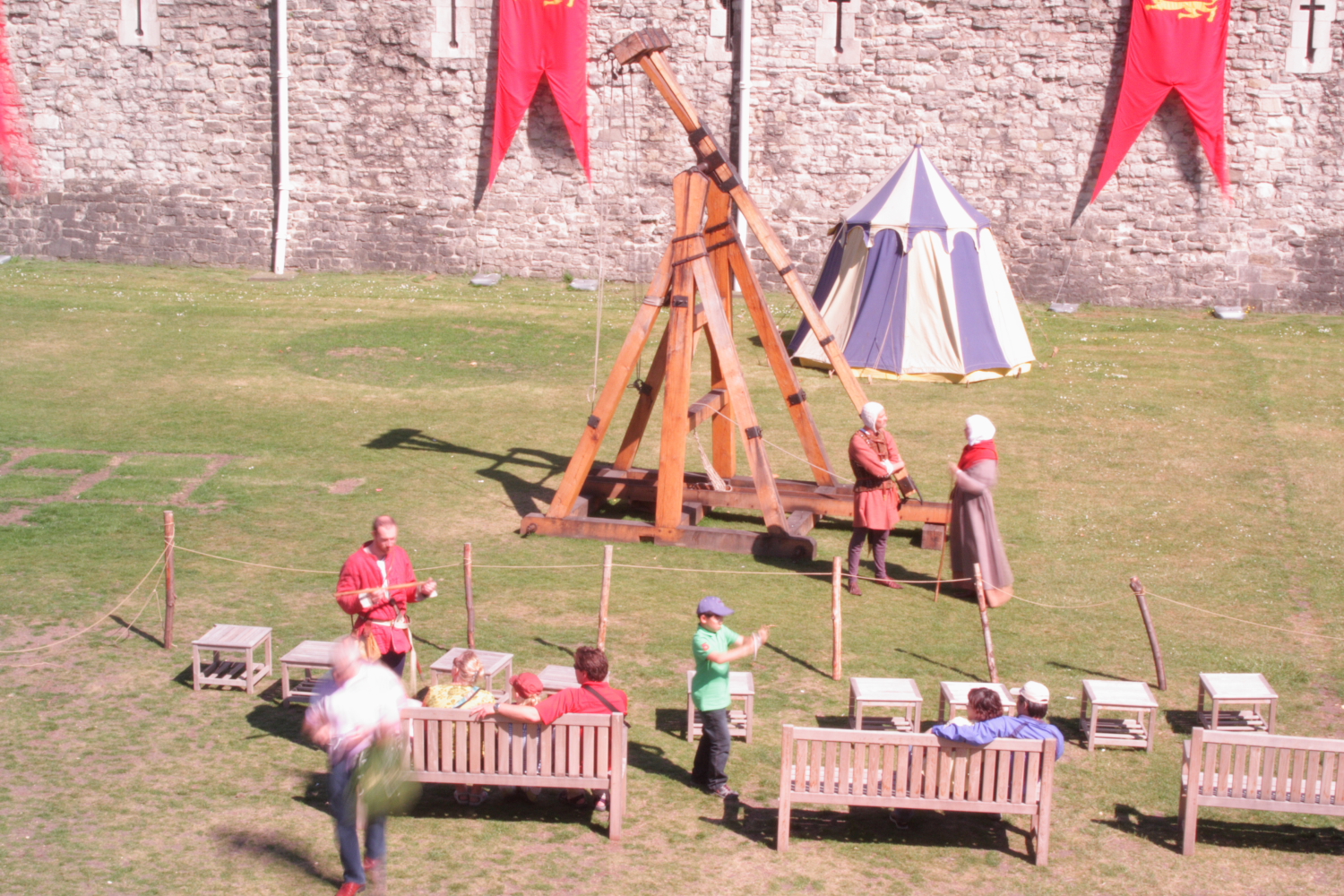 Siege Warfare demonstration at the Tower of London