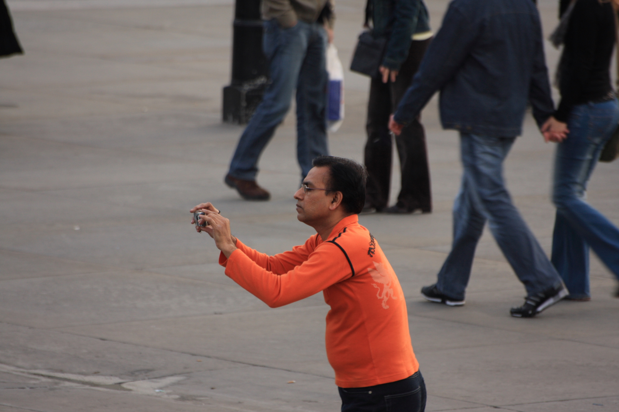 People in Trafalgar Square