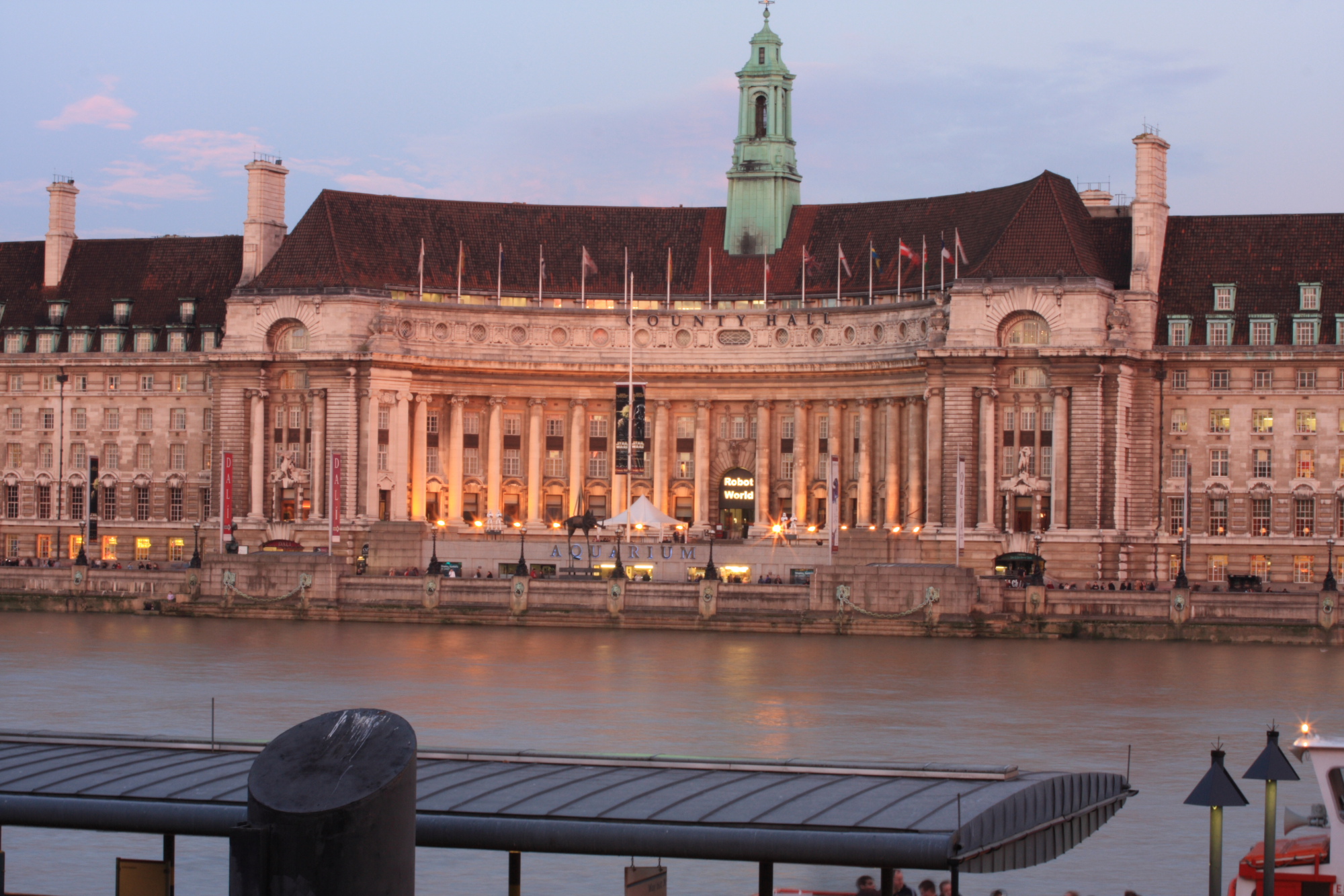 County Hall at sunset