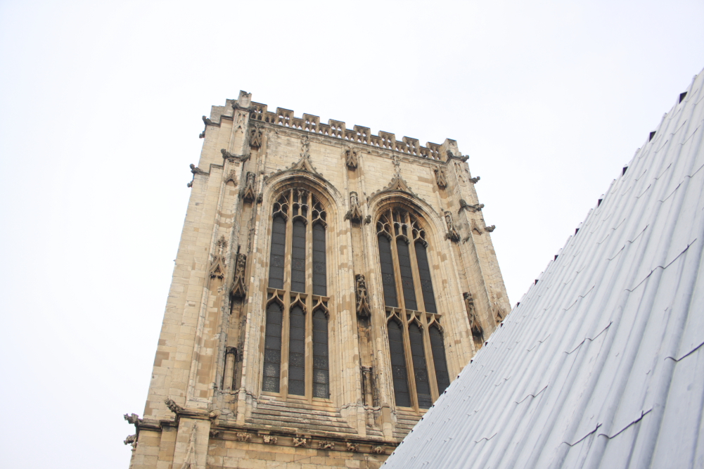 York Minster Tower from the halfway point.