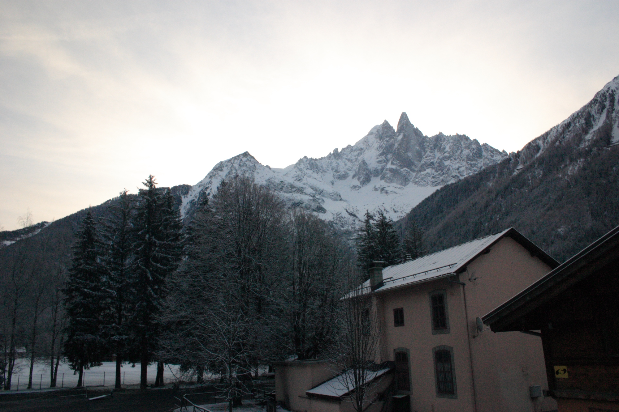 Mountains above Chamonix in France