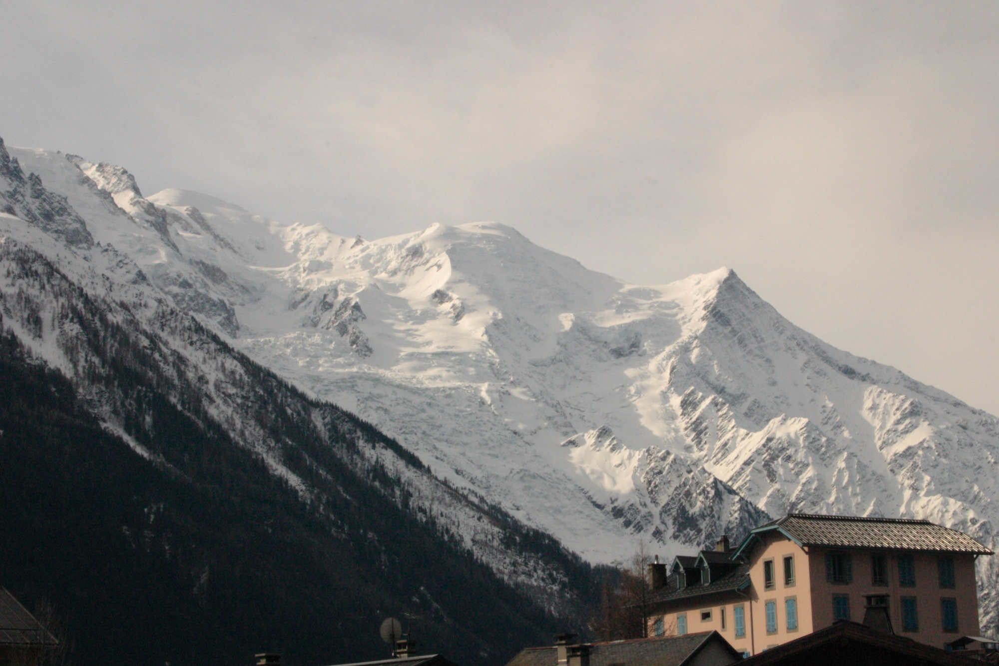Mountains above Chamonix in France