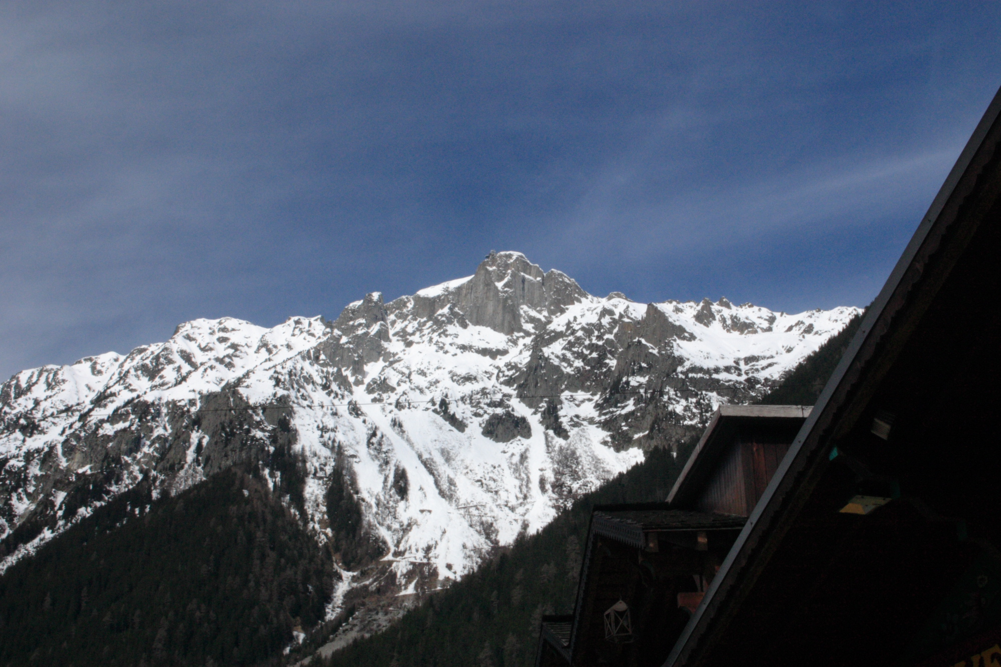 Mountains above Chamonix in France