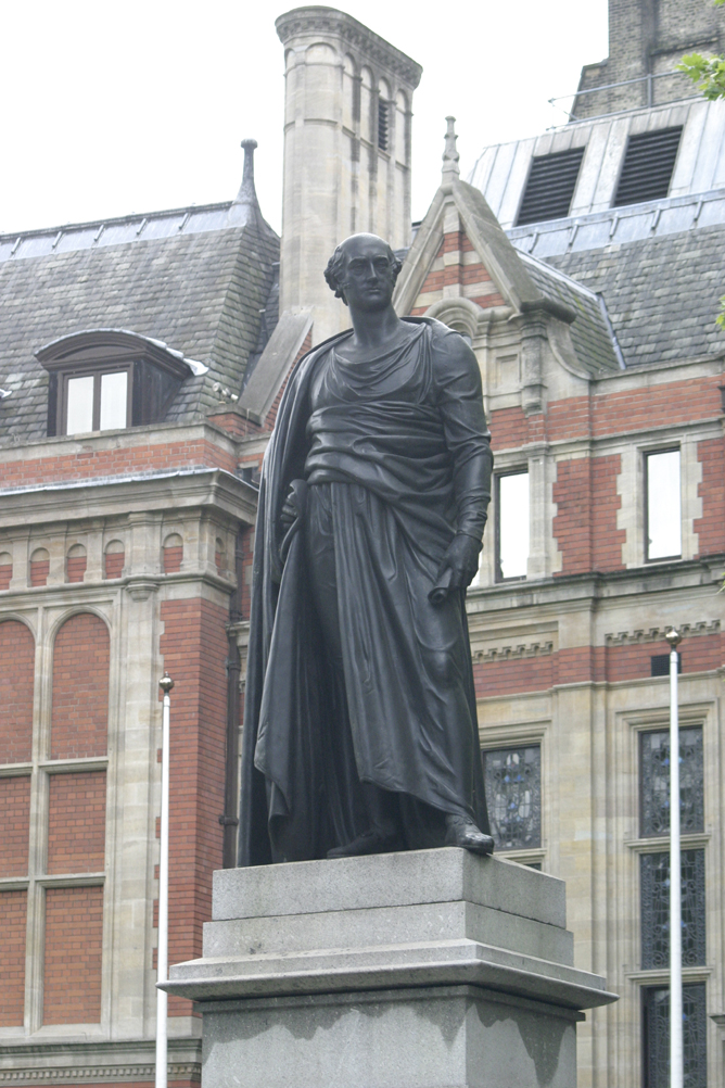 Statue in Parliament Square.