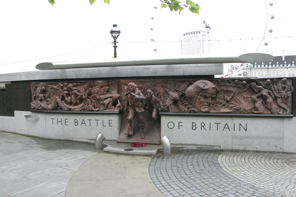 Memorial to the Battle of Britain on Victoria Embankment.