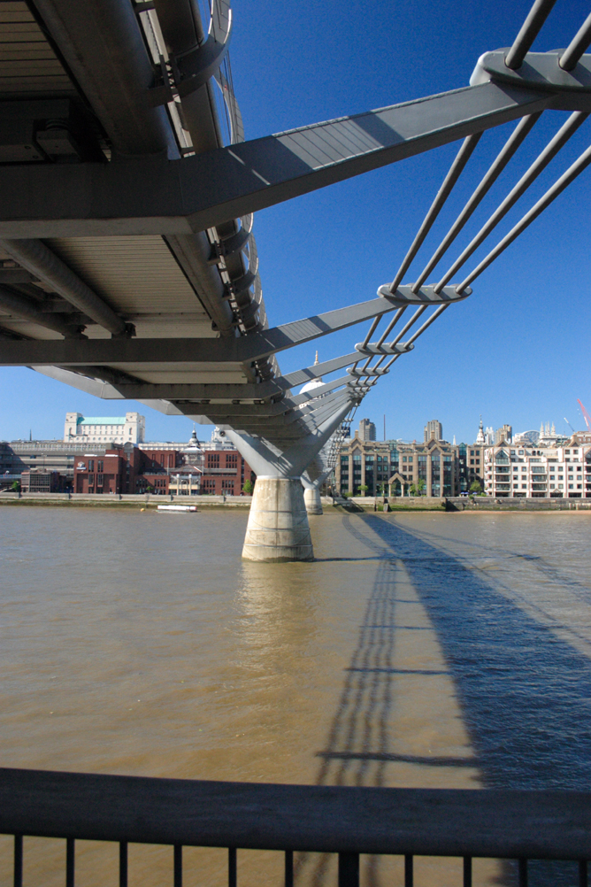 Millennium Bridge looking towards St Pauls Cathedral