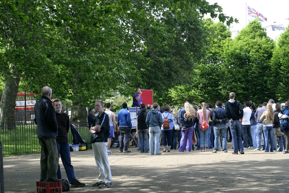 Hyde Park - speakers corner.