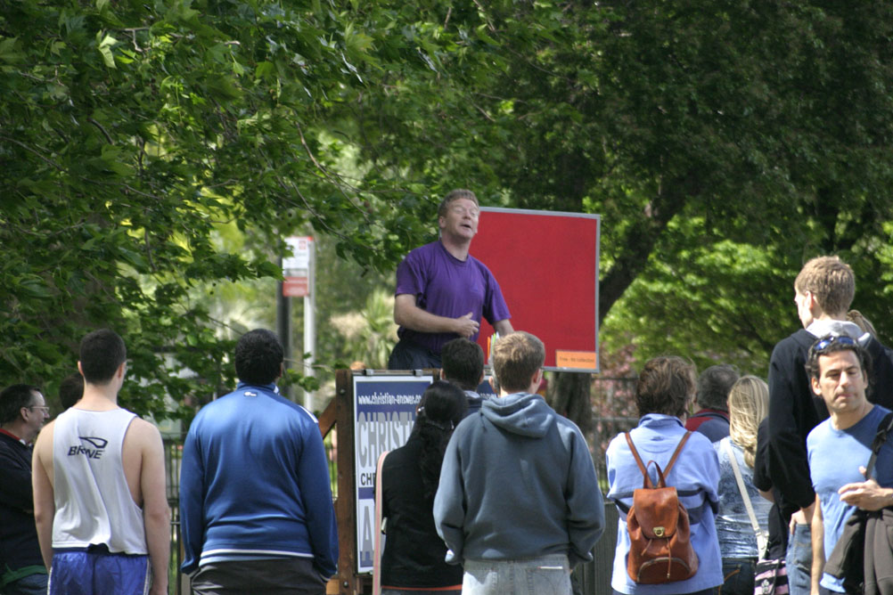 Hyde Park - speakers corner.